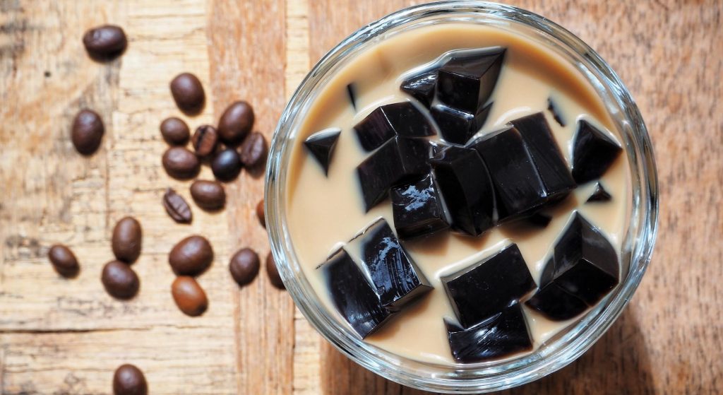 gelatina de café y leche condensada