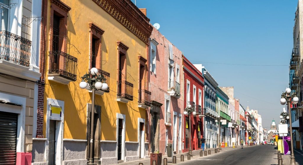 calles de la ciudad de Puebla
