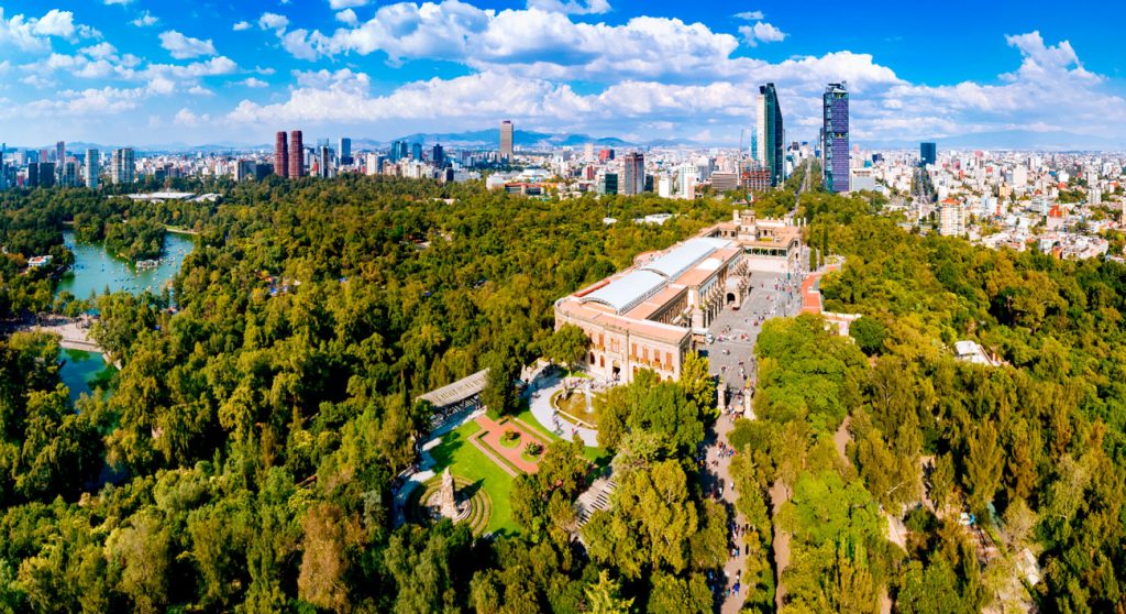 vista del Bosque de Chapultepec